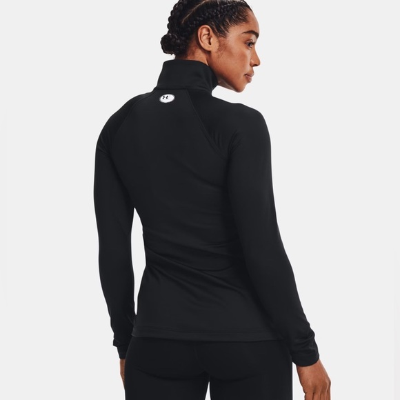 Under Armour Women's Black Long Sleeve 1/2-Zip. Size M - Picture 3 of 5